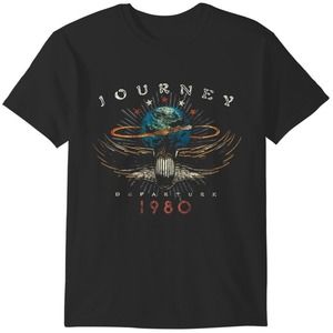 Journey Departures Album Tour 1980 T Shirt Rock Band Vintage Concert